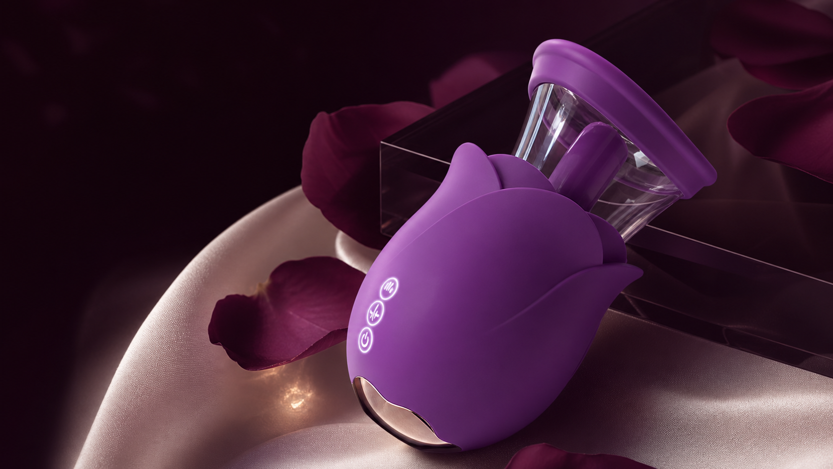 Flower Dance Carnival-4 in a luxury plum and ivory setting